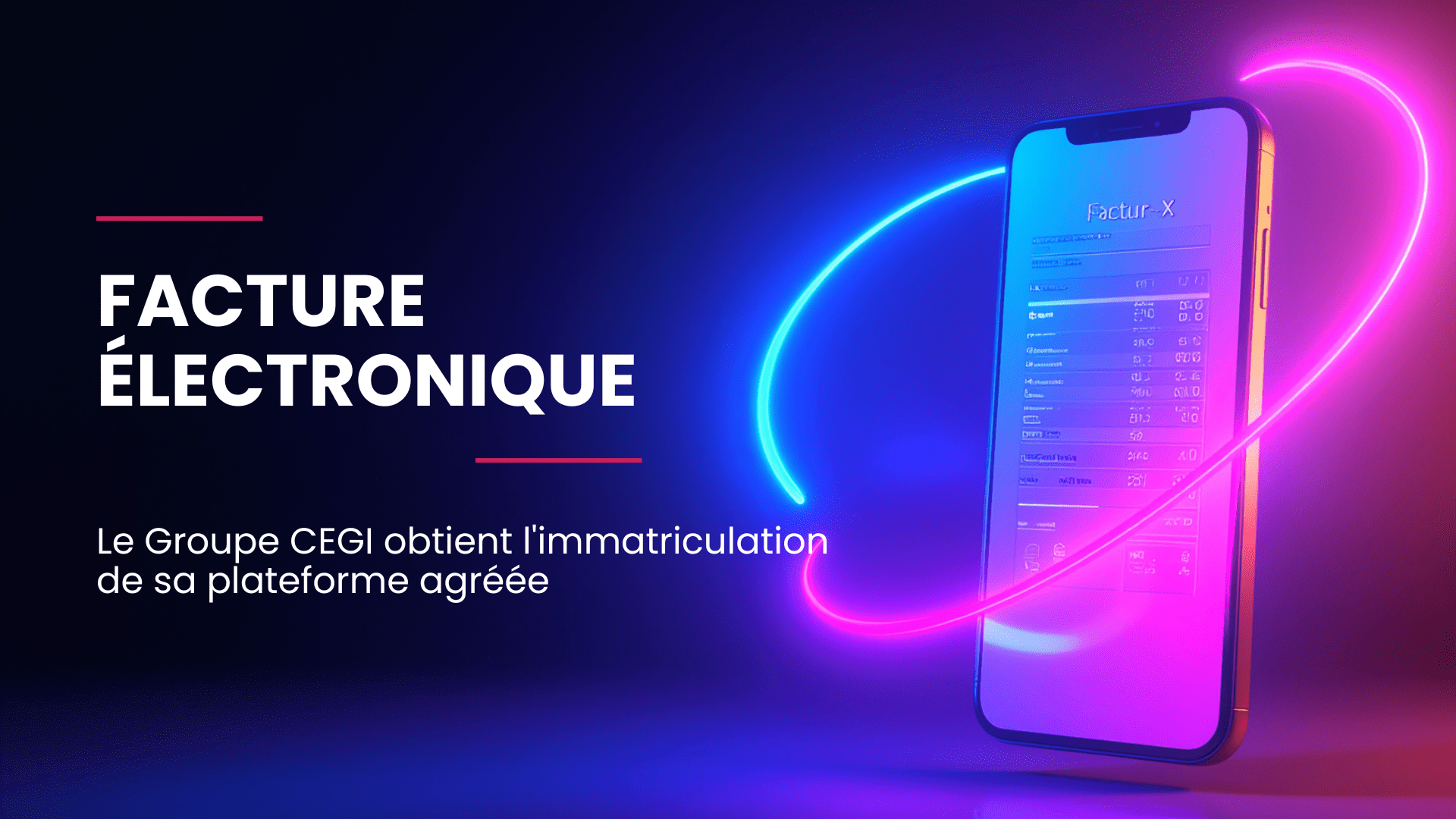 Facture électronique - Groupe CEGI